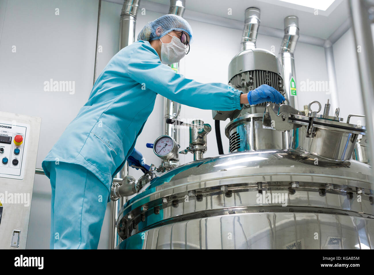 Werkseitige Fertigung, Prozess-, Industrie Stockfoto