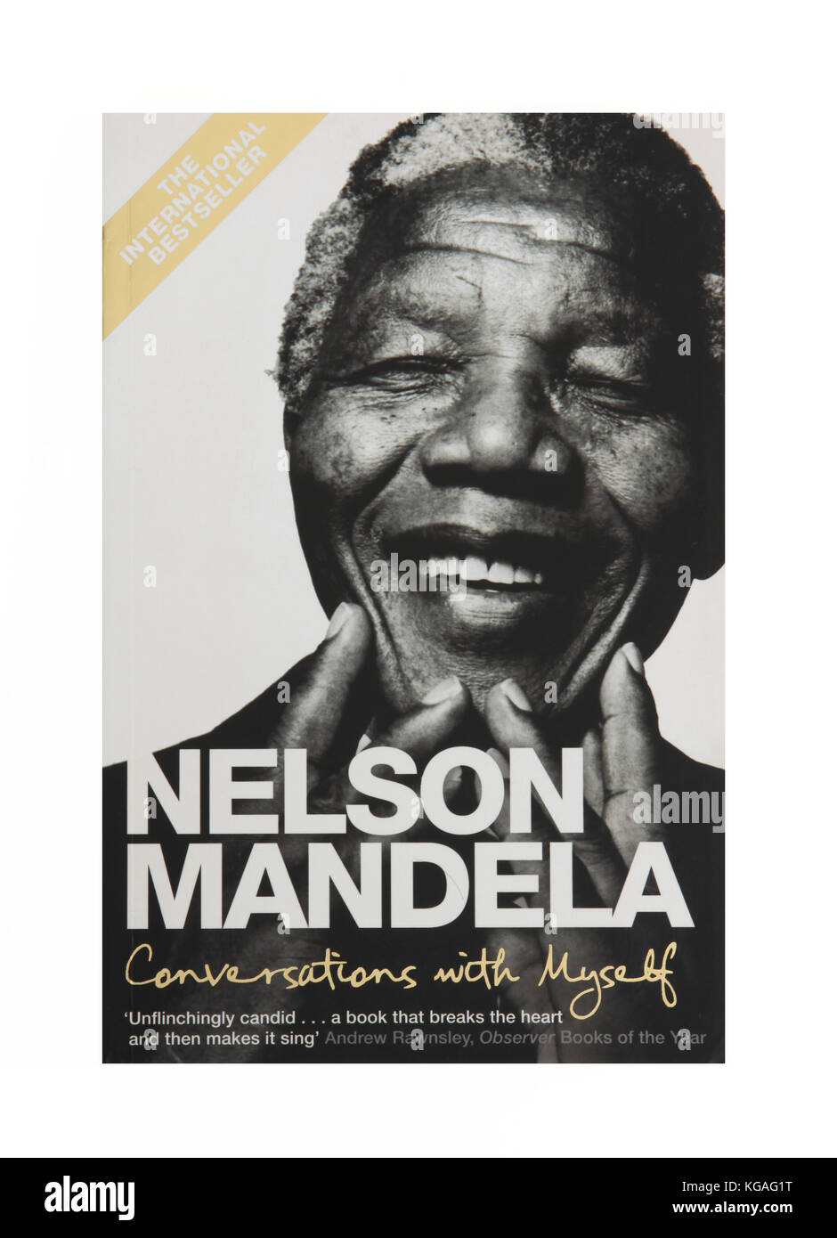 Das Buch Nelson Mandela Gespräche mit Mir Stockfoto