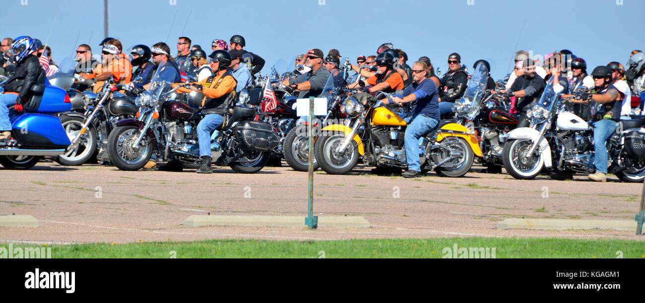 Motorrad Memorial biker Rallye Stockfoto