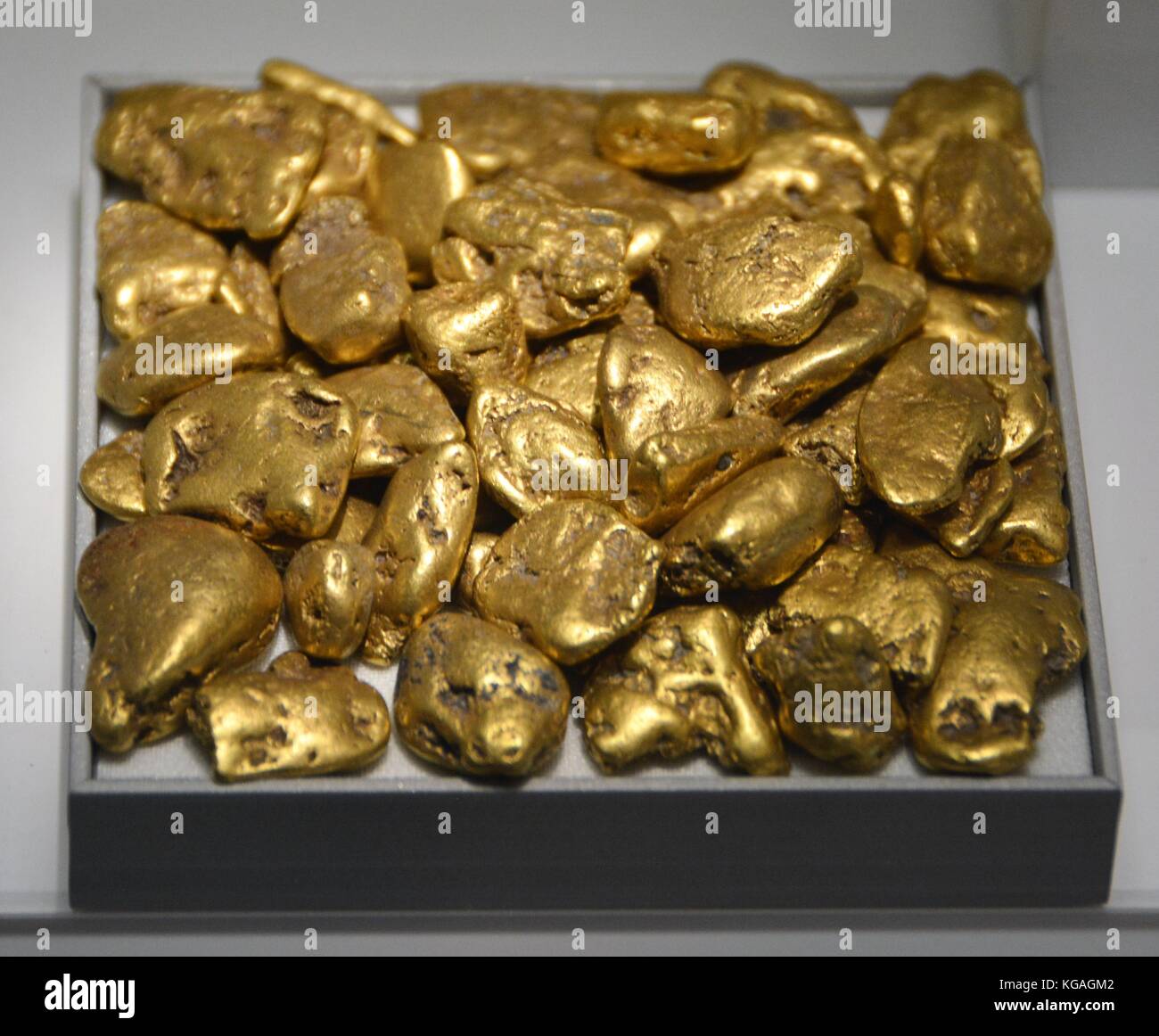 Gold-nuggets Stockfoto