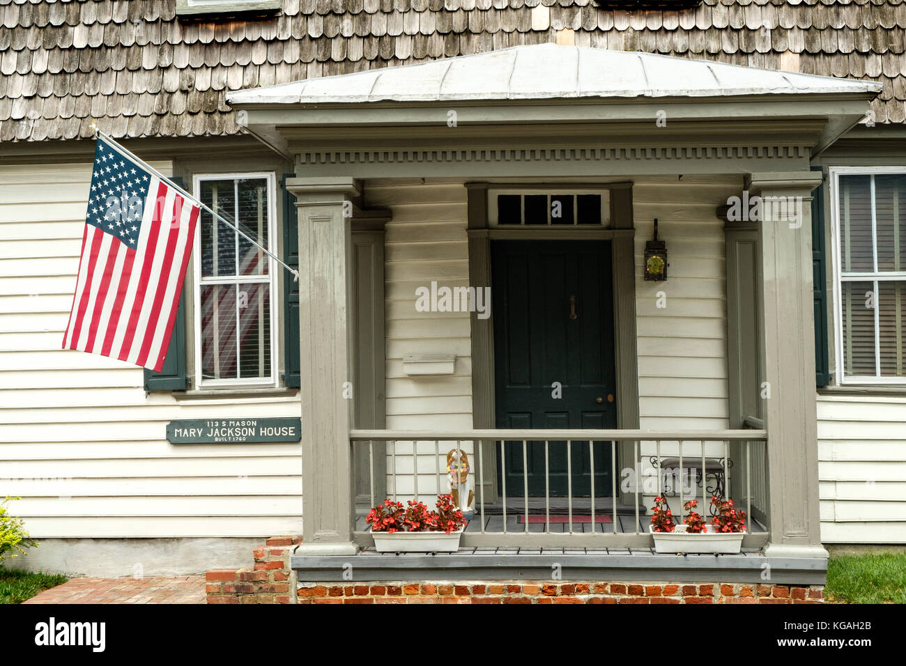 Mary Jackson House, 113 South Mason Street, Smithfield, Virginia Stockfoto
