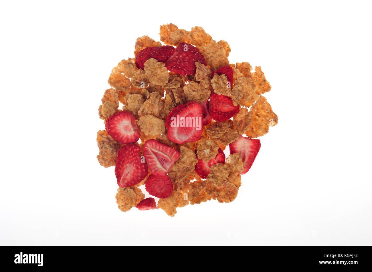 Kellogg's Special K mit roten Beeren Müsli auf weißem Hintergrund Stockfoto