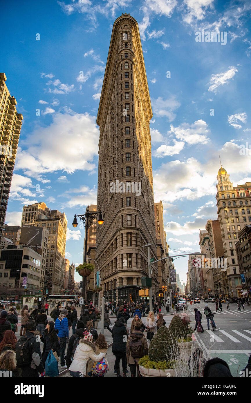 Flat Iron Building, Manhattan, New York Stockfoto