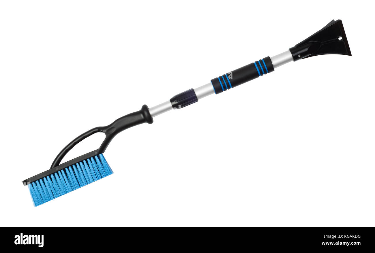 Auto Bürste auf weißem Hintergrund Stockfoto