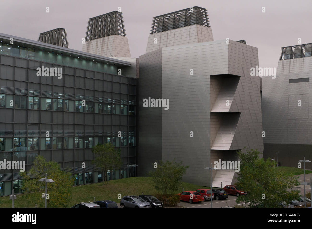 MRC Labor für Molekulare Biologie in der Dämmerung Stockfoto