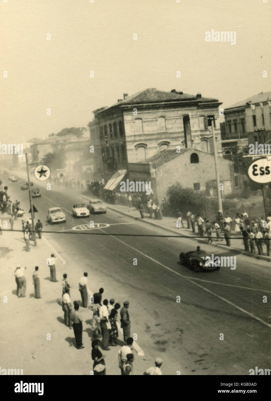 Autorennen in der Stadt, Italien Stockfoto
