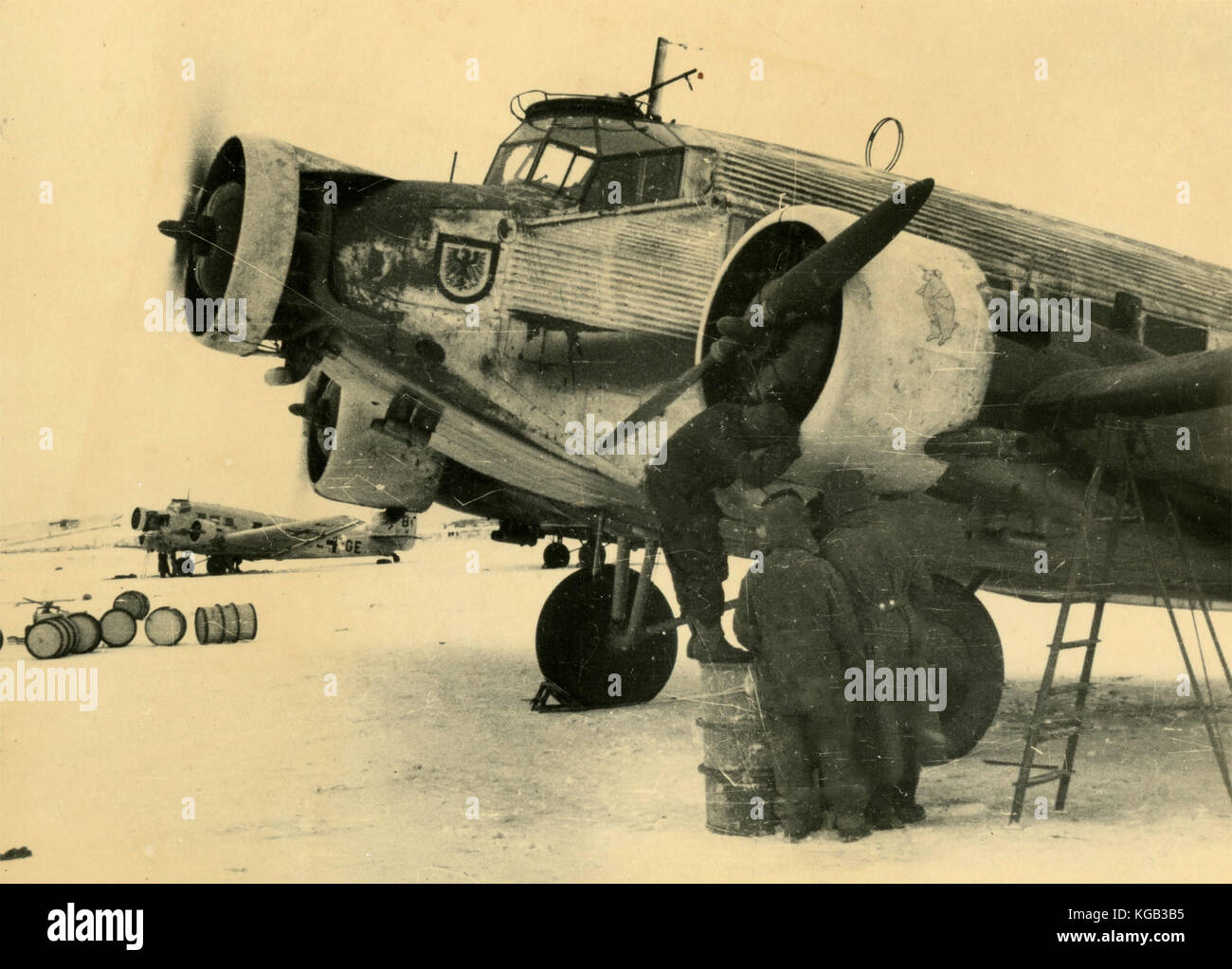 Deutsche Flugzeuge Der II Weltkrieg Stockfoto