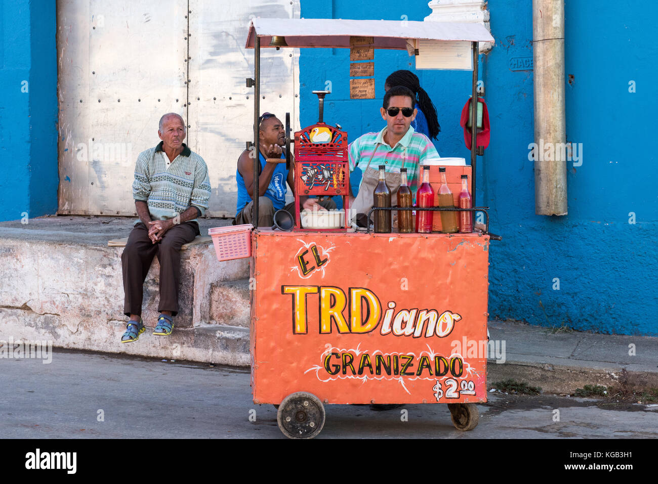 Street Hersteller Trinidad Kuba Stockfoto