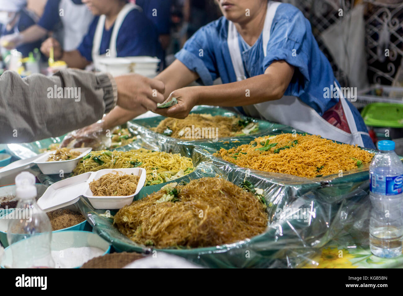 Chiang Rai, Thailand - Pad Thai, gebratene Nudeln Stockfoto