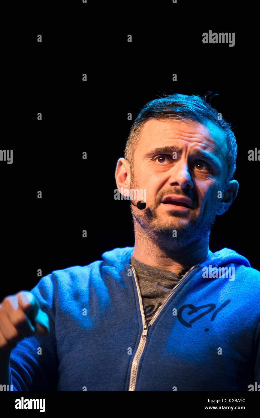 Dänemark, Kopenhagen - 3. November 2017. Der amerikanische Autor, Sprecher und Internetpersönlichkeit Gary Vaynerchuk spricht auf der Elevate 2017 in Kopenhagen. (Photo creditti: Gonzales Photo - Simon Skipper). Stockfoto