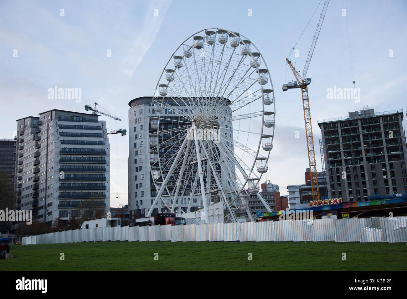 Birmingham, Großbritannien. 6 Nov, 2017. Die Einrichtung der Birmingham Rad, das durch bis Sonntag, 7. Januar 2018 ist am Donnerstag, den 16. November 2017 zu öffnen und geöffnet ist täglich von 10:00 bis 22:00 Uhr außer Weihnachten Credit: Steven roe/Alamy leben Nachrichten Stockfoto