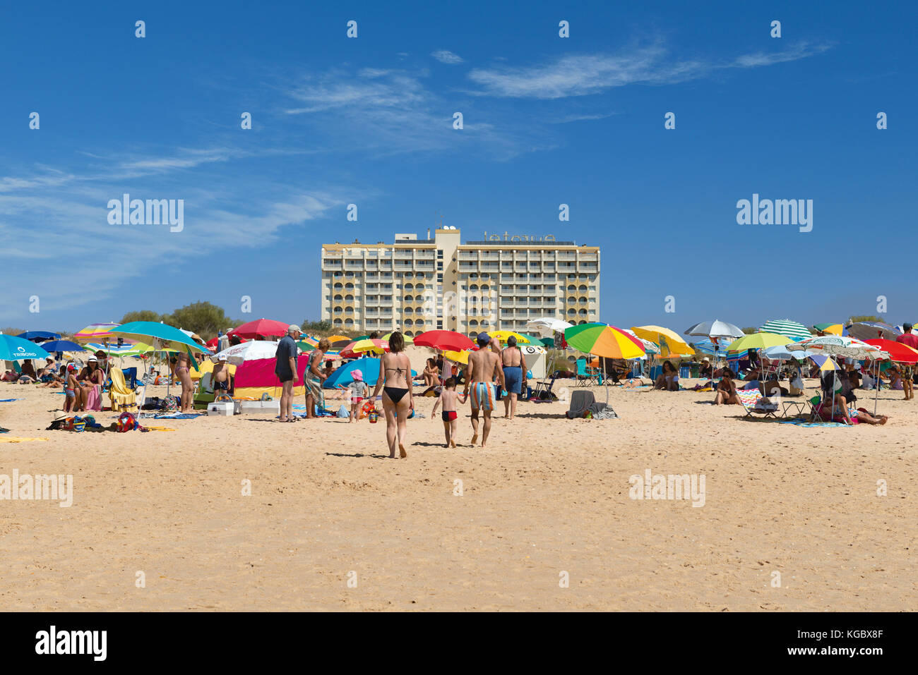 Altura, der östlichen Algarve im Sommer, das Eurotel Altura Hotel Stockfoto