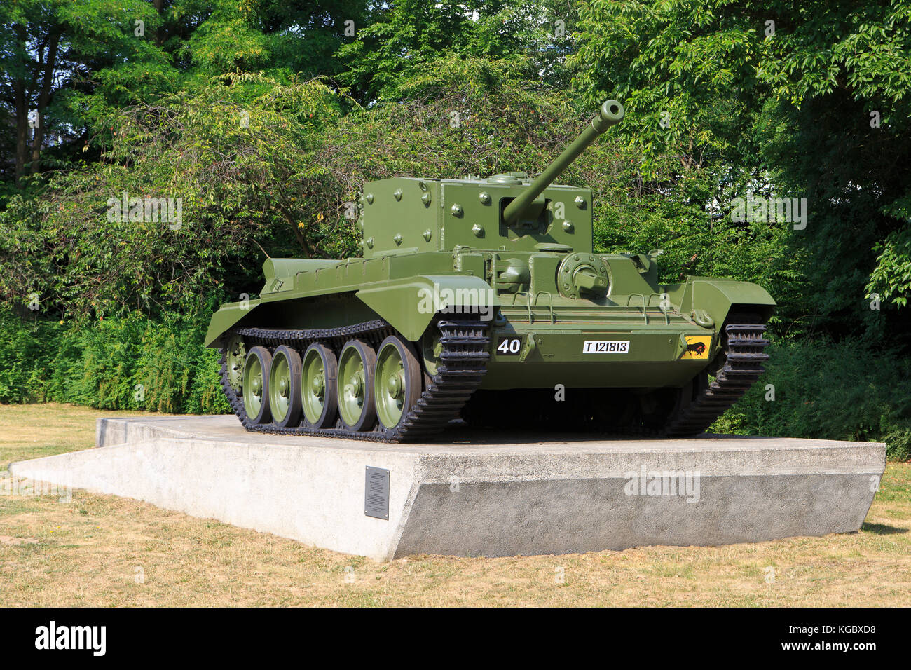 Eine britische Cromwell IV Tank (27 M) Der 11. Panzerdivision in verwendet während der Befreiung von Antwerpen, Belgien 1944 Stockfoto