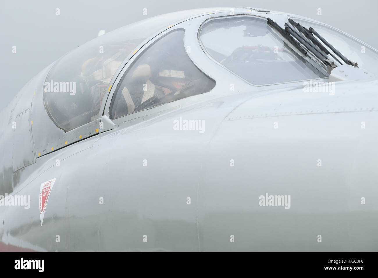 Hawker Hunter t8 zwei Sitz jet Trainer Cockpit Stockfoto