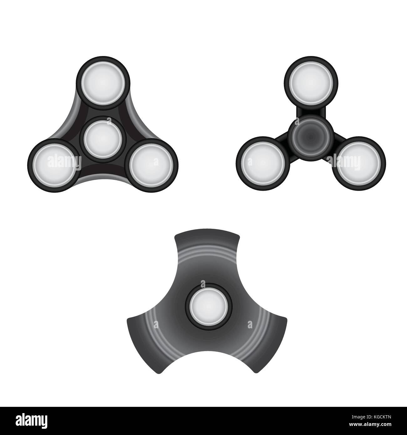 Fidget Spinner. morden Spannungsarmglühen Spielzeug Symbol. Stock Vektor