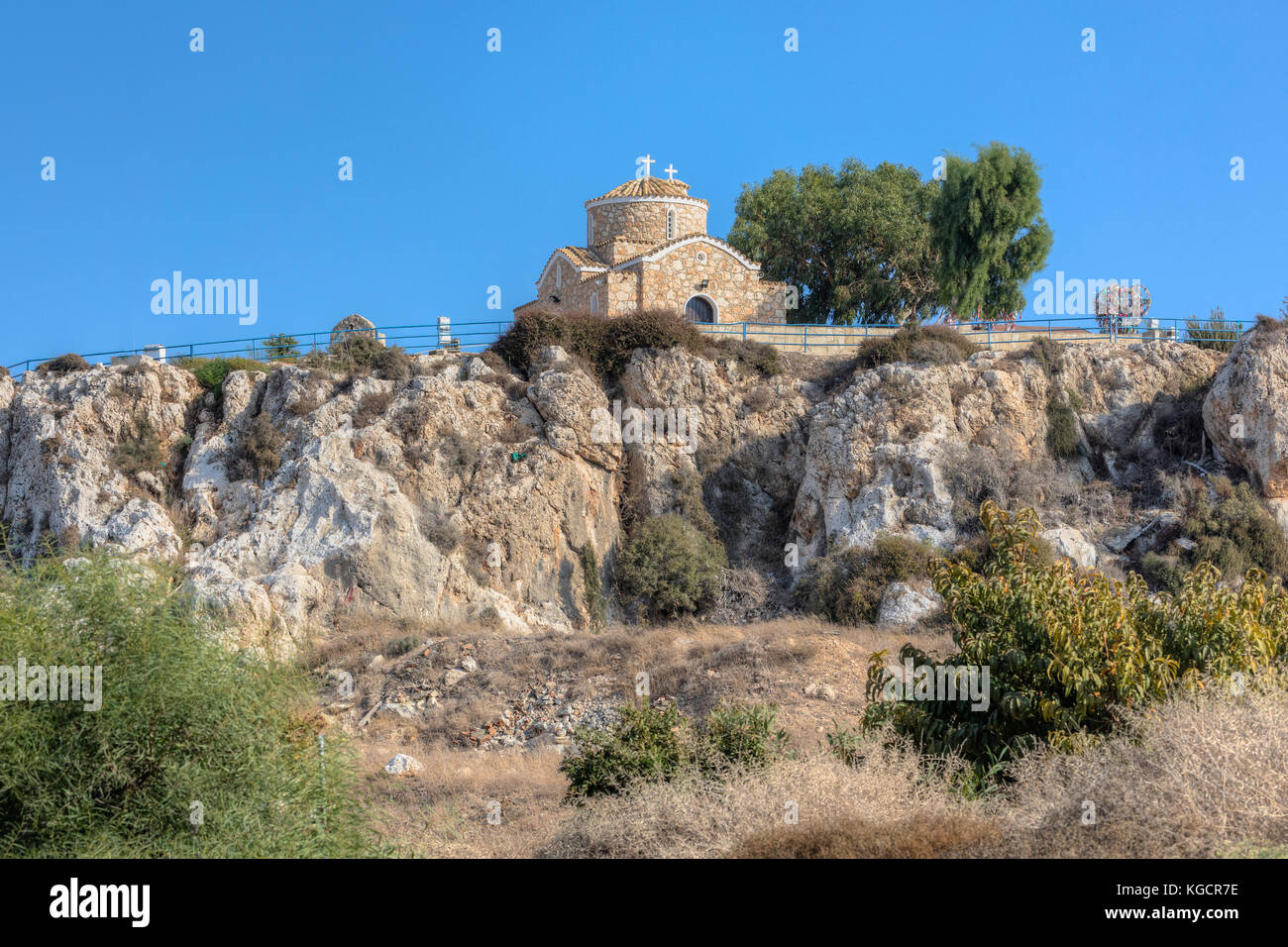 Kirche von Profitis Elias, Protaras, Ayia Napa, Zypern Stockfoto