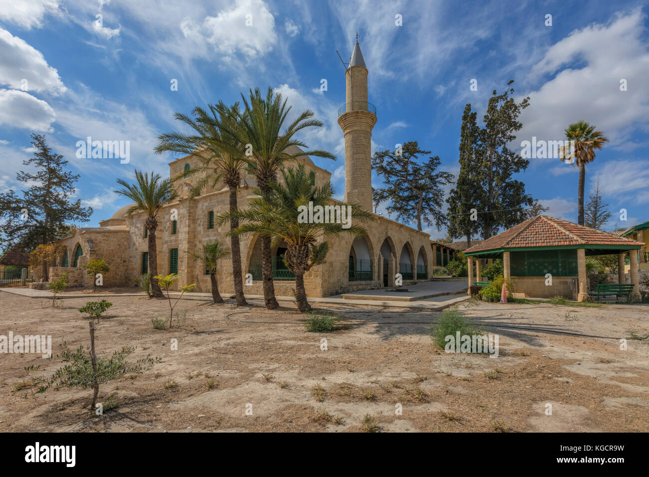 Hala Sultan Tekke, Larnaka, Zypern Stockfoto