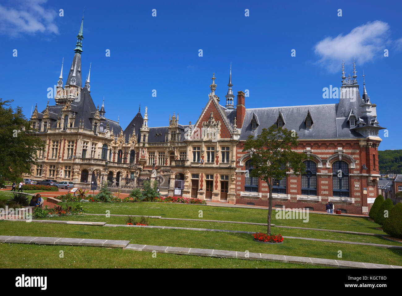 Normandie, Fecamp, Seine-Maritime Abteilung, Pays de Caux, The Palais Benedictine Cote d ' D´Albatre, Alabaster Küste, Haute-Normandie, Frankreich. Stockfoto