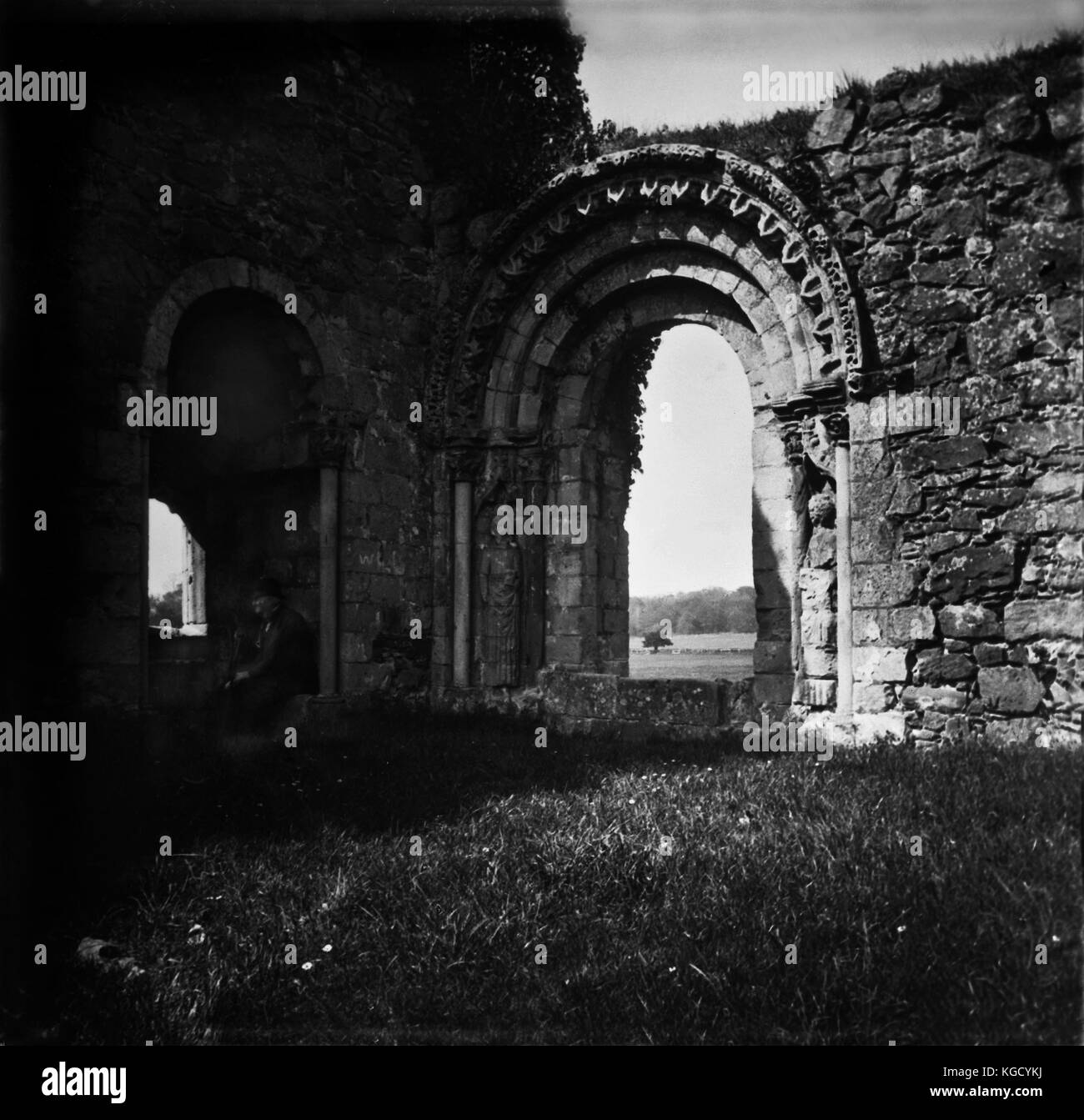 Shropshire Historienbilder in Großbritannien, Fotografien aus einem anderen Jahrhundert. Die historischen Landschaften verloren im Jahr 1900. Städte- und Dorfstraßenszene. Tudor-Gebäude und romantische Architektur. Stockfoto