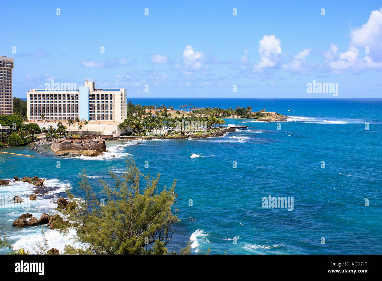 Karibik Strand von San Juan, Puerto Reis Stockfoto