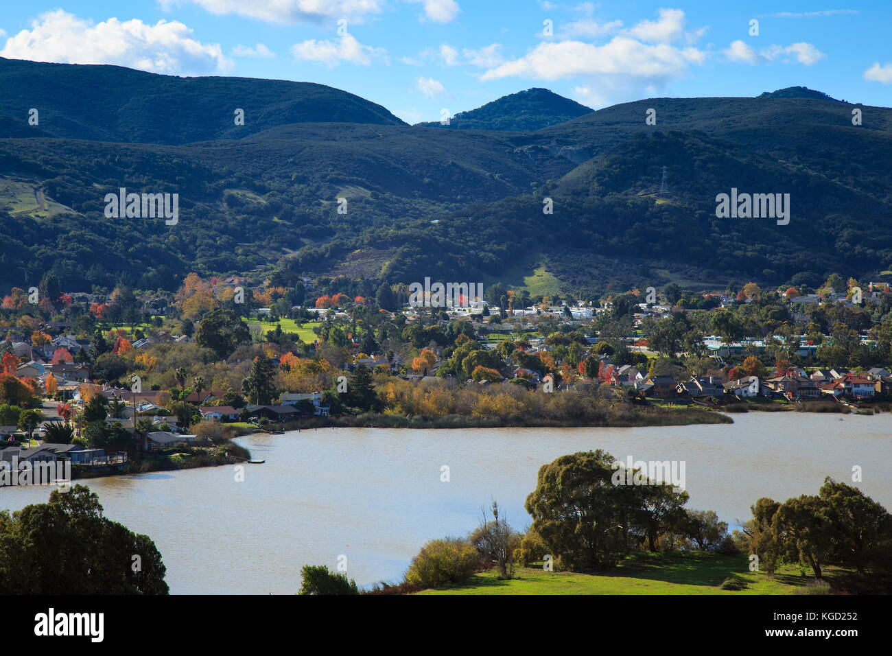 Peaseful Nachmittag des ländlichen Gegend in San Luis Obispo, Kalifornien Stockfoto