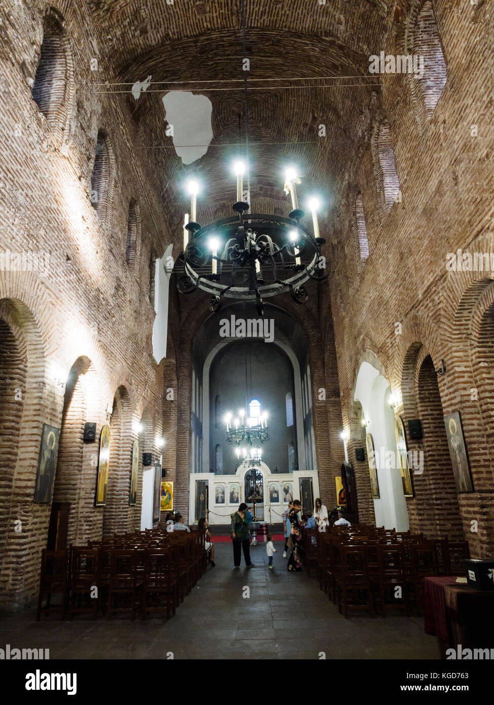 Im Inneren der Kirche Saint Sofia, eine der ältesten Kirche in Bulgarien Stockfoto