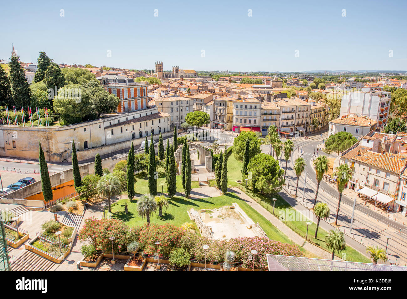 Stadt Montpellier in Frankreich Stockfoto