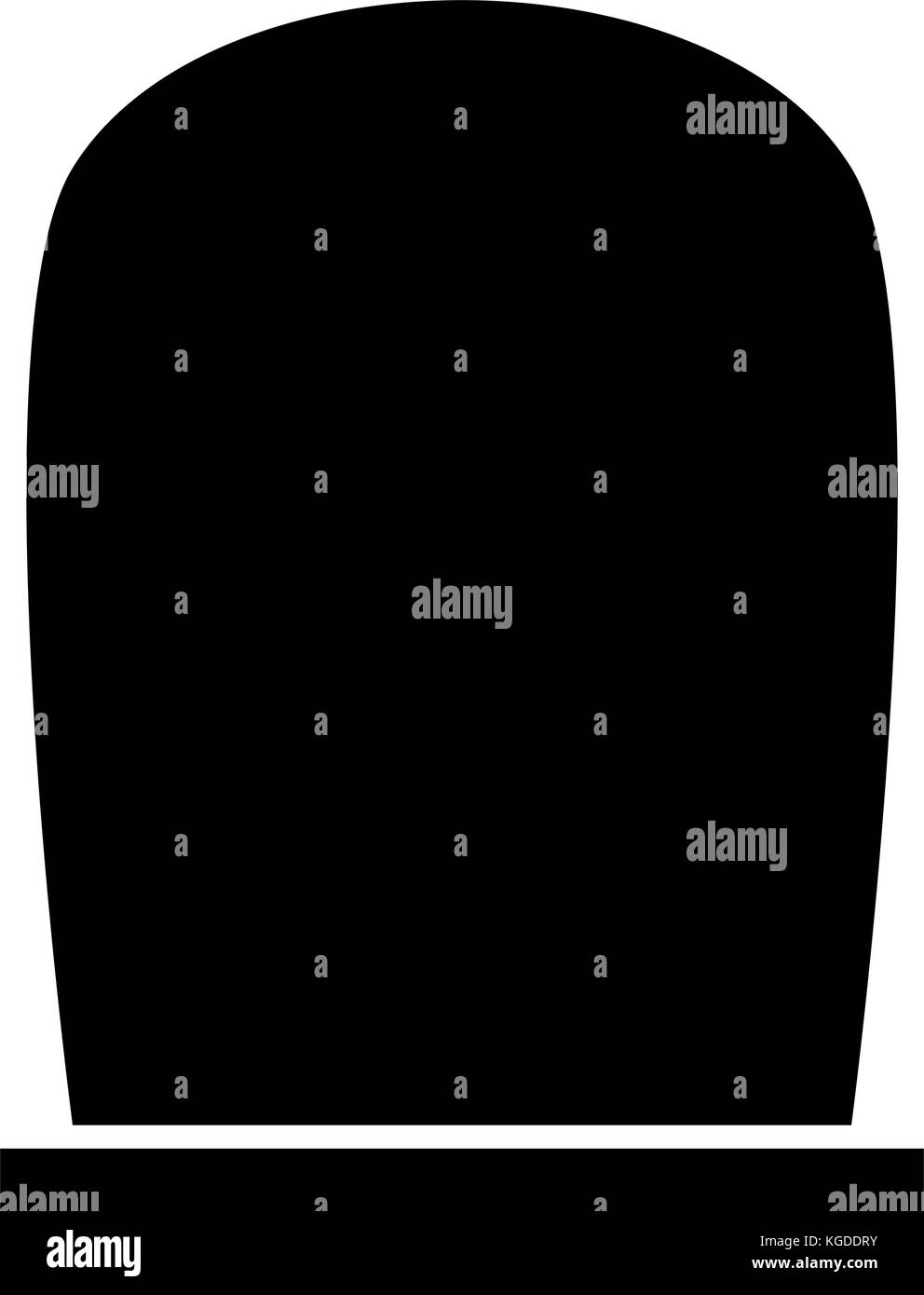 Grabstein halloween Symbol auf weißem Hintergrund Stock Vektor