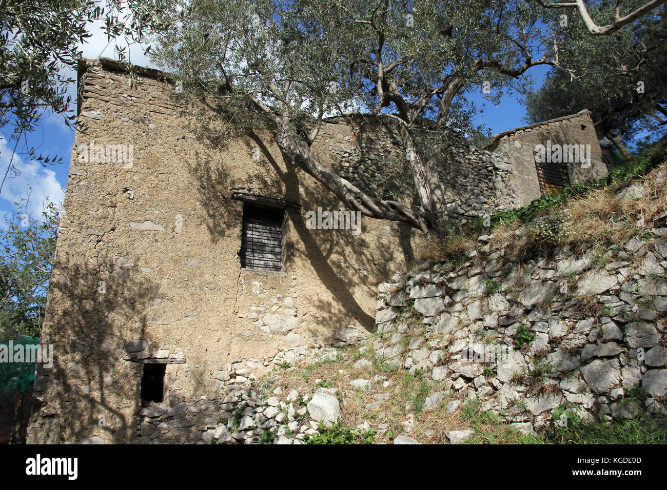 Alten italienischen Bauernhof Kampanien Stockfoto