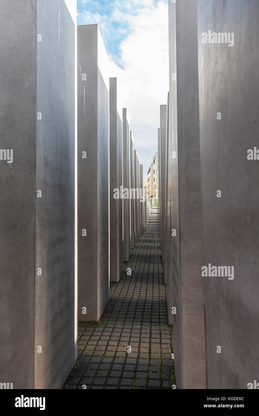 Denkmal für die ermordeten Juden Europas. Berlin, Deutschland Stockfoto