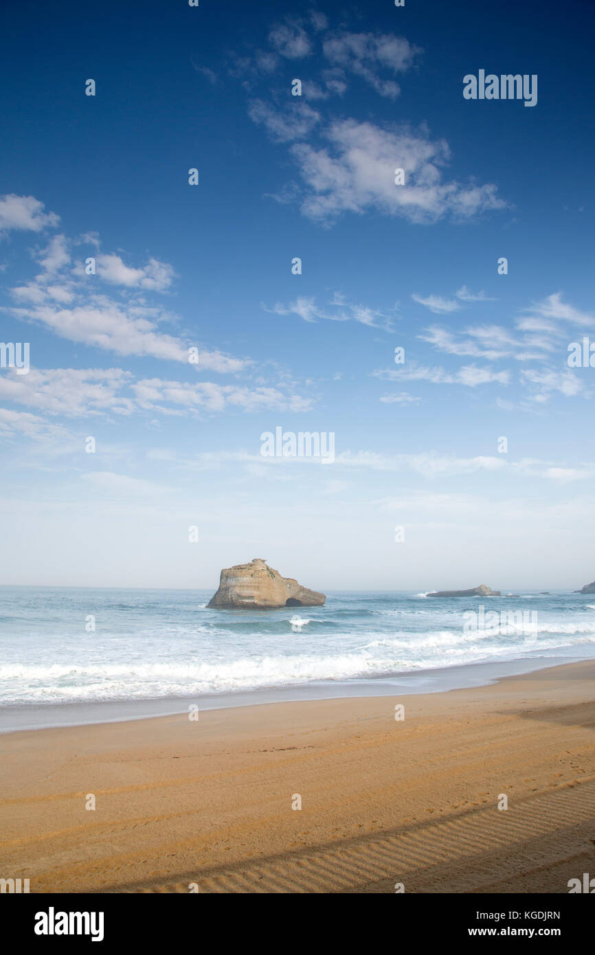 Miramar Beach, Biarritz, Frankreich Stockfoto