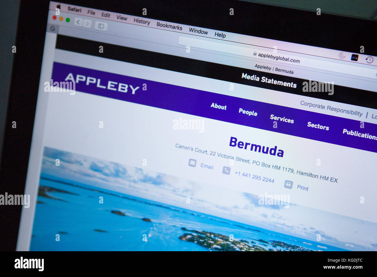 Appleby Bermuda Stockfoto