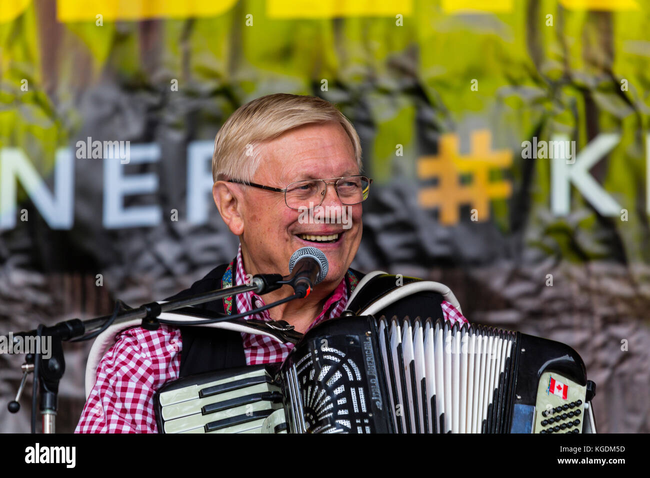 Walter Ostanek Kanadas Polka King. Dreimaliger Grammy-Gewinner Stockfoto