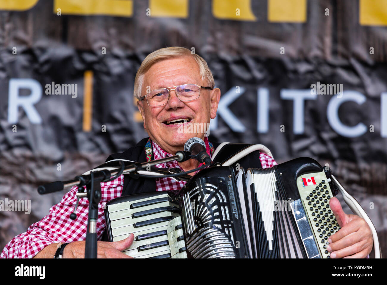 Walter Ostanek Kanadas Polka King. Dreimaliger Grammy-Gewinner Stockfoto