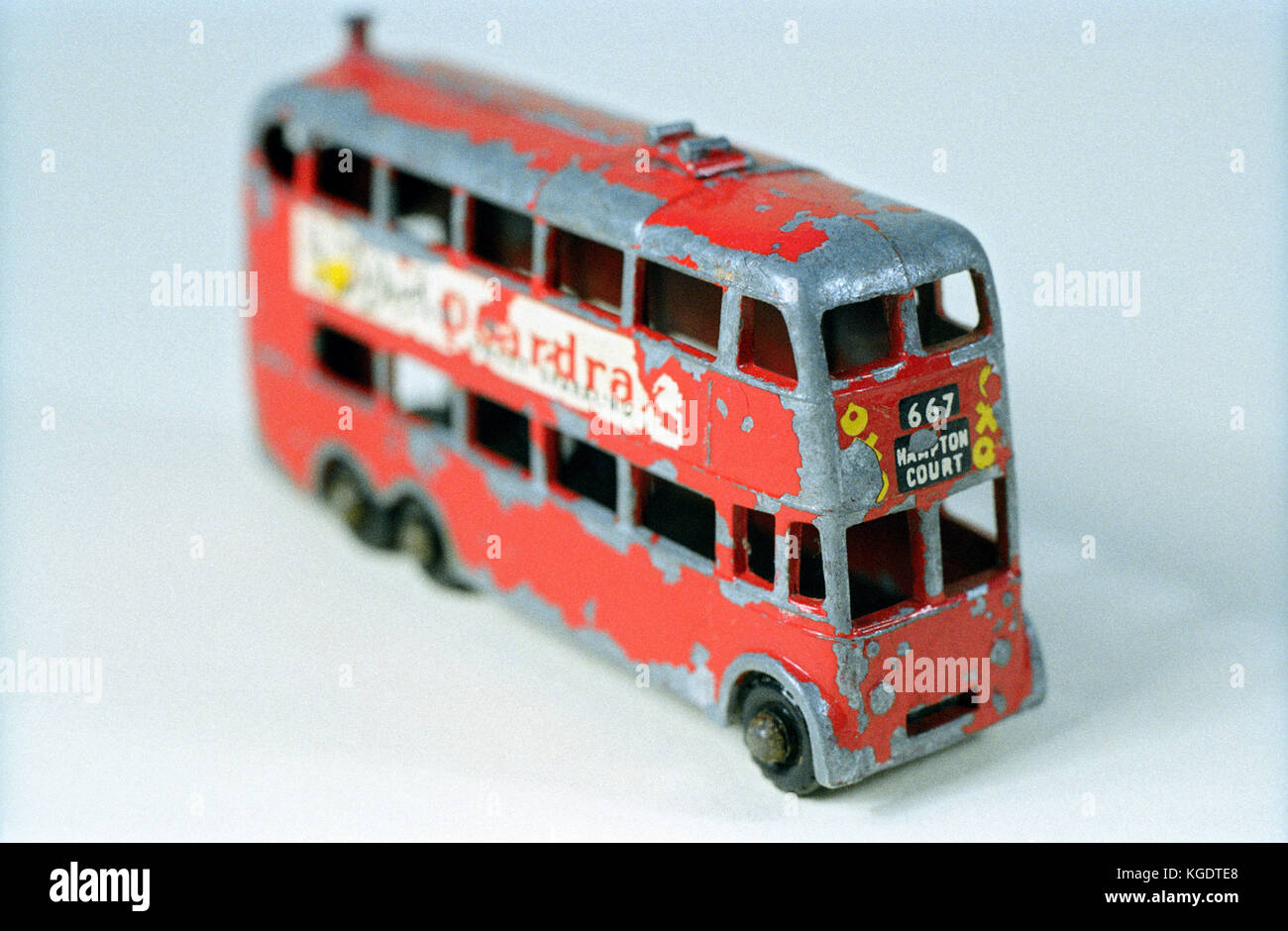 London Bus Spielzeug Stockfoto
