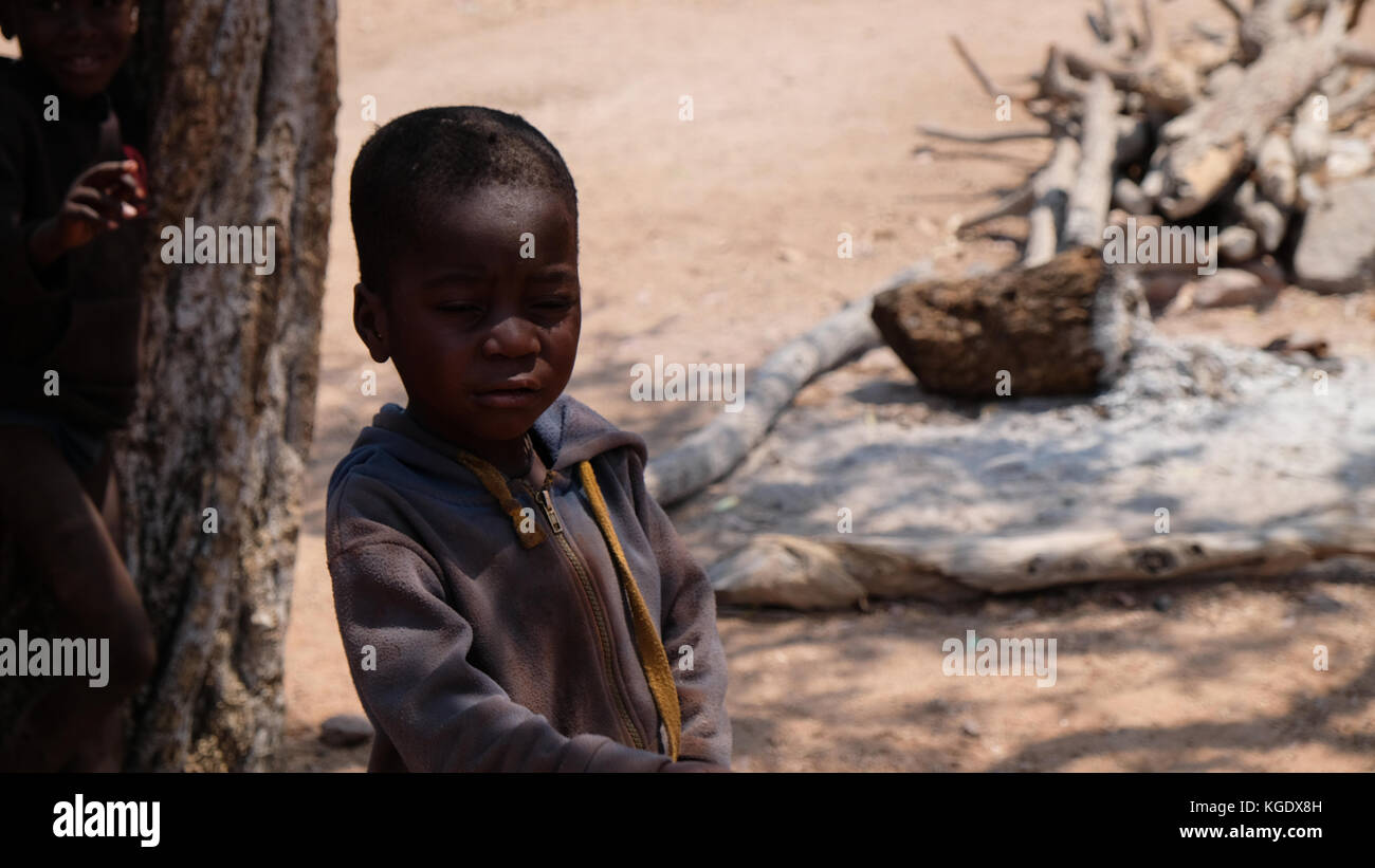 Himba Dorf Stockfoto