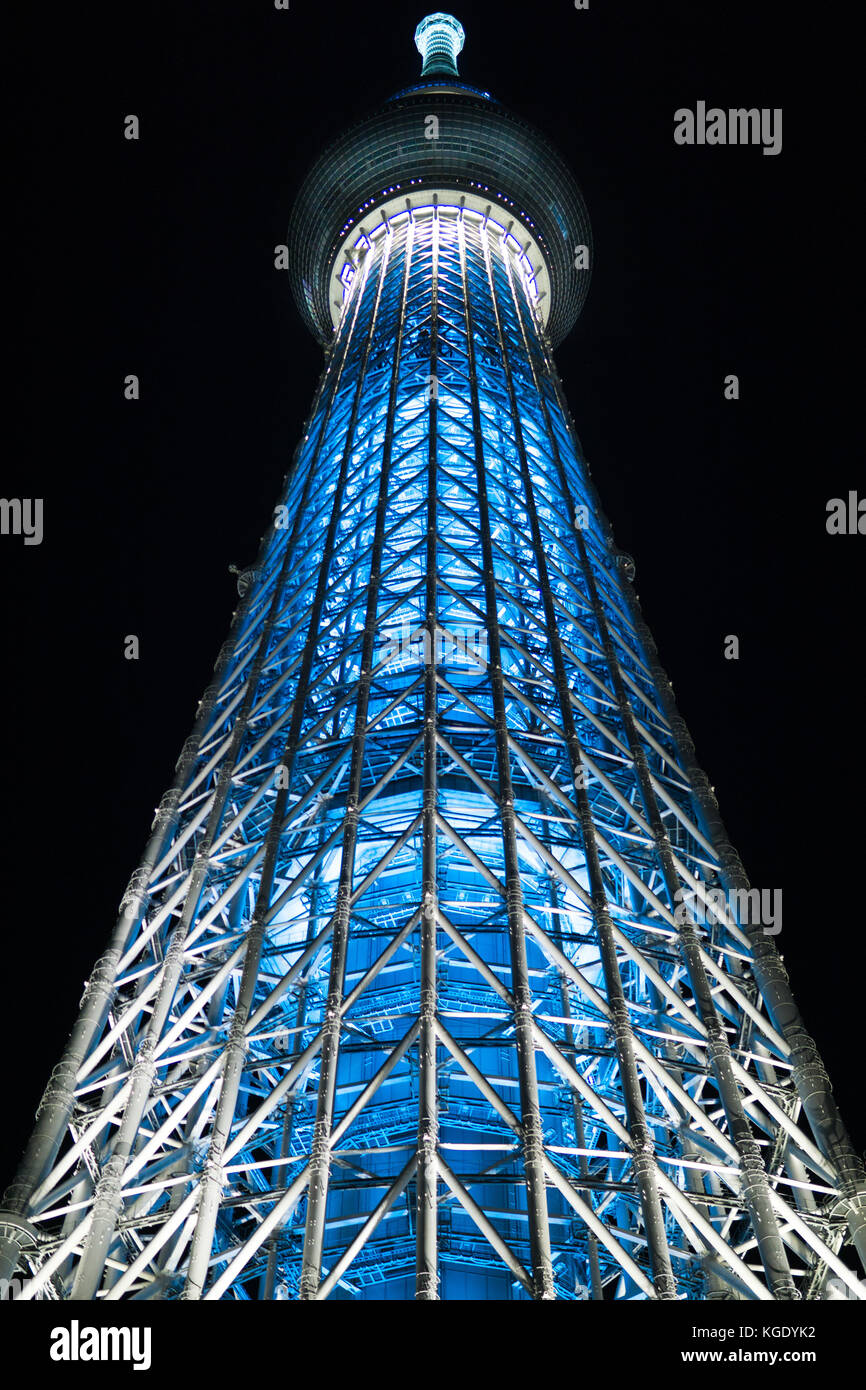 Tokio skytree tv und Kommunikation Tower. Das höchste frei stehende Funkturm in der Welt. sumida Tokyo Japan Stockfoto