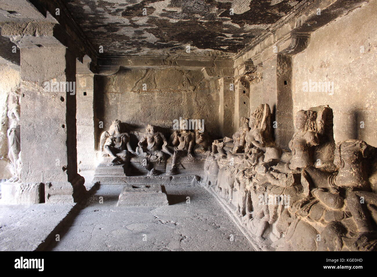 Kailasa Tempel, Indien Stockfoto