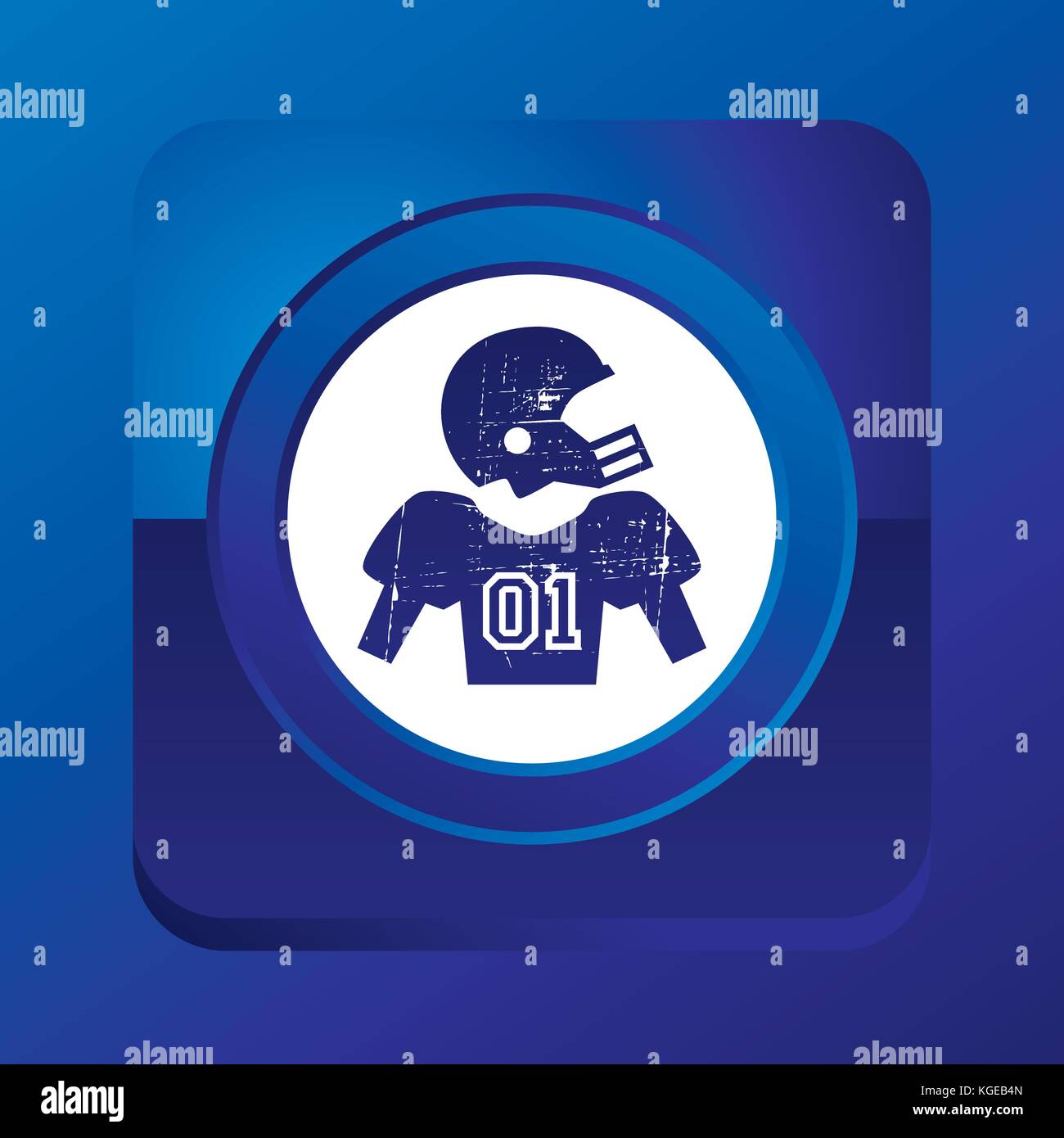 American football Thema Vektor Grafik Design Illustration Stock Vektor