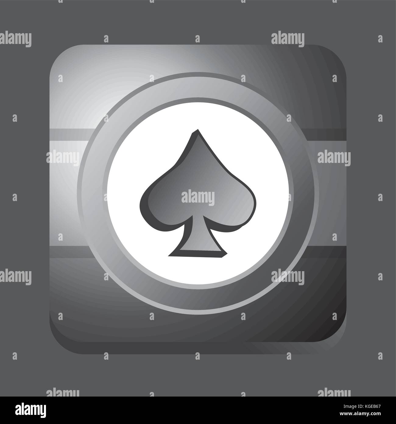 Poker Icon Button Thema Vektor Grafik Design Illustration Stock Vektor