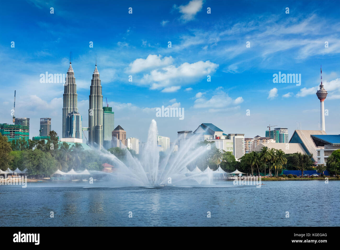 Skyline von Kuala Lumpur Stockfoto