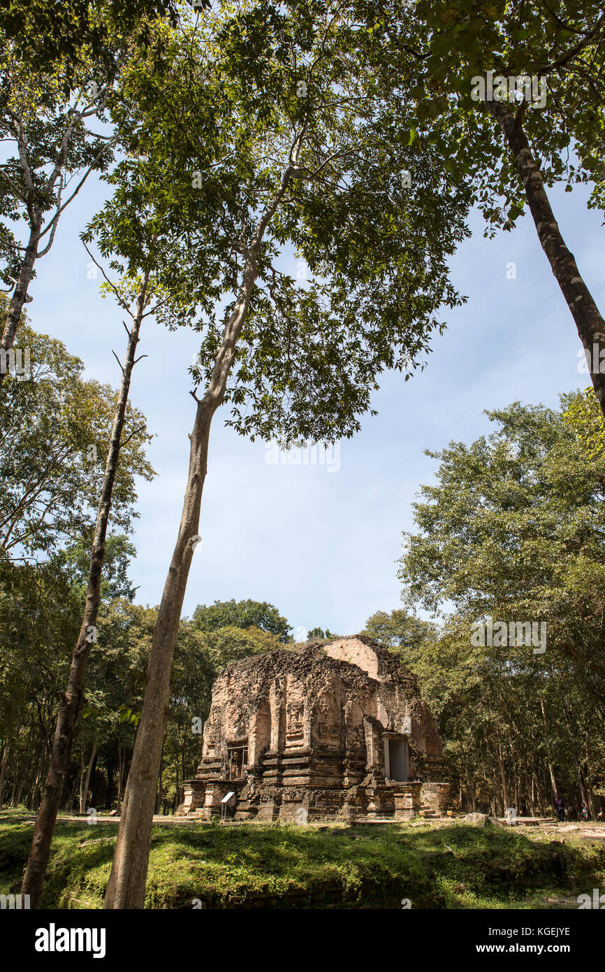 Sambor Prei Kuk ist eine archäologische Stätte mit Ziegel Tempel in Kambodscha Kampong Thom Provinz, 30 km nördlich von Kampong Thom entfernt Stockfoto