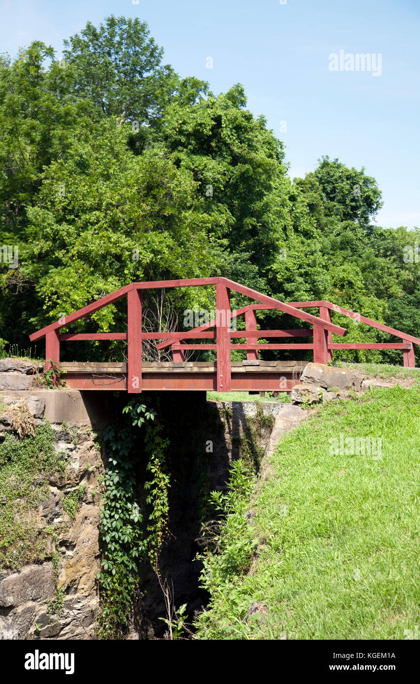 Delaware Canal Bridge in Bucks County, Pennsylvania, USA Stockfoto