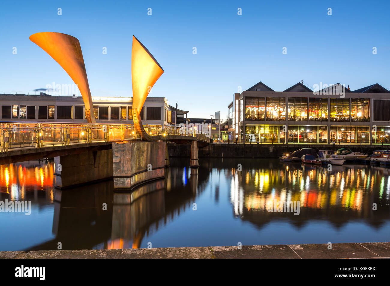 Bristol Harbourside. Stockfoto