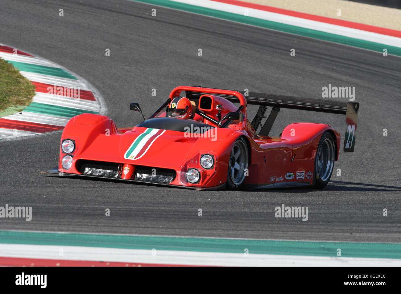 MUGELLO, IT, Oktober 2017, historische Ferrari 333 SP im Mugello während Finali Mondiali Ferrari 2017. Italien Stockfoto