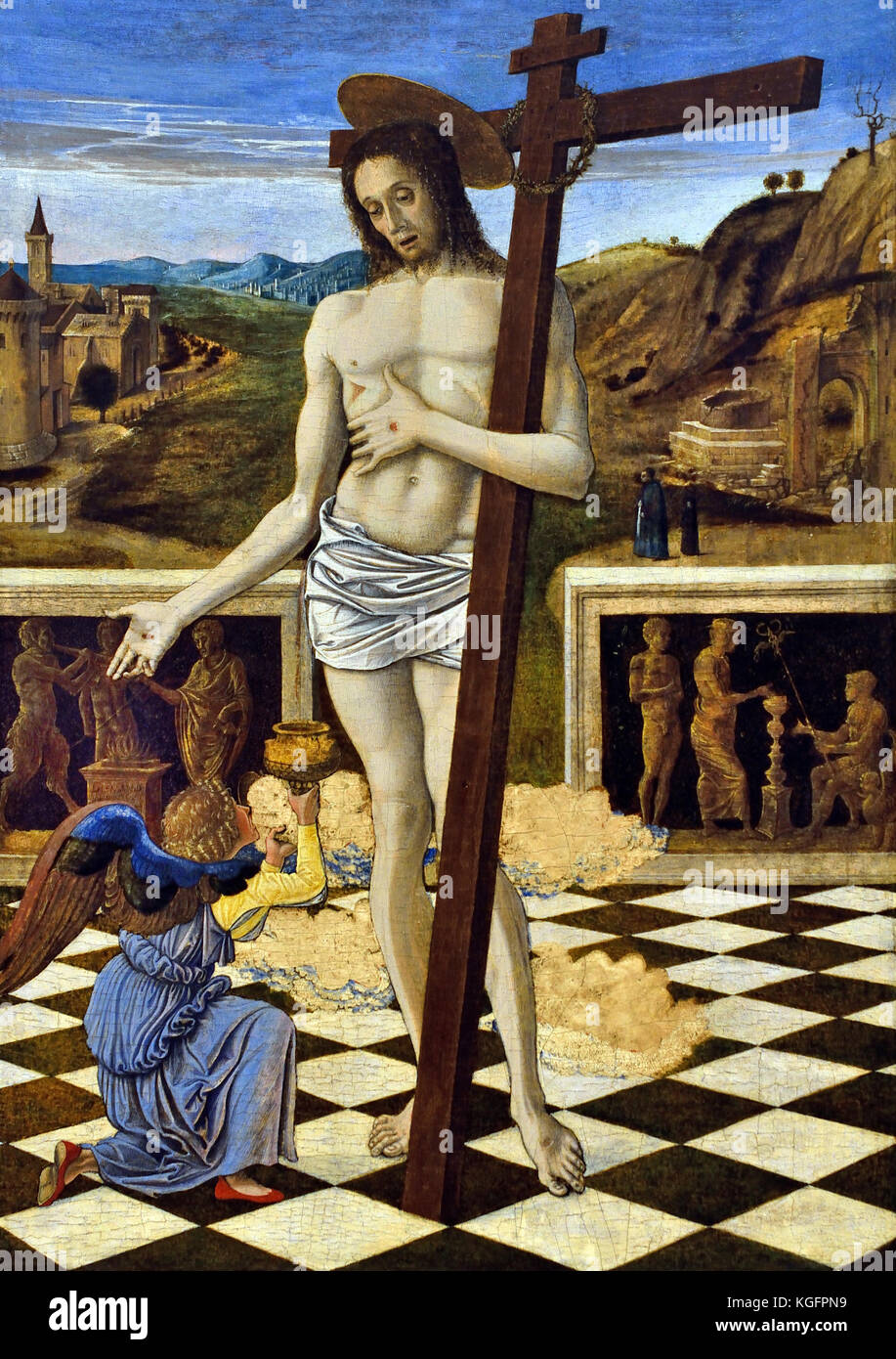 Das Blut des Erlösers 1460-5 Giovanni Bellini, 1459 - 1516, war ein italienischer Renaissance, Maler, Italien. Stockfoto