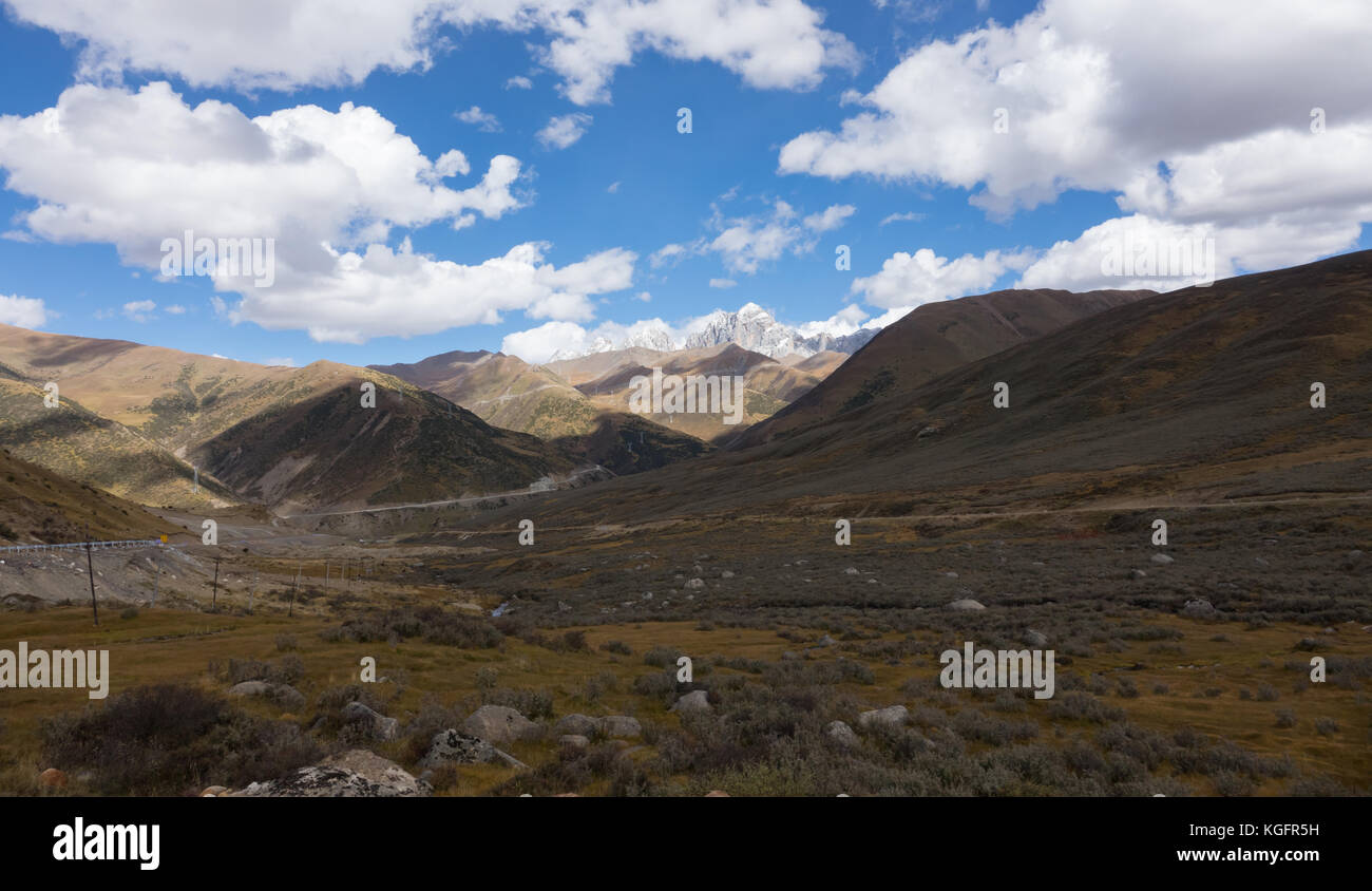 Landschaft von hoher Berg in Tibet, sichuan China Stockfoto