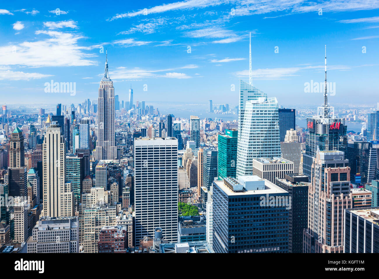 Manhattan Skyline, New York Skyline, Empire State Building, New York City, Vereinigte Staaten von Amerika, Nordamerika, USA Stockfoto