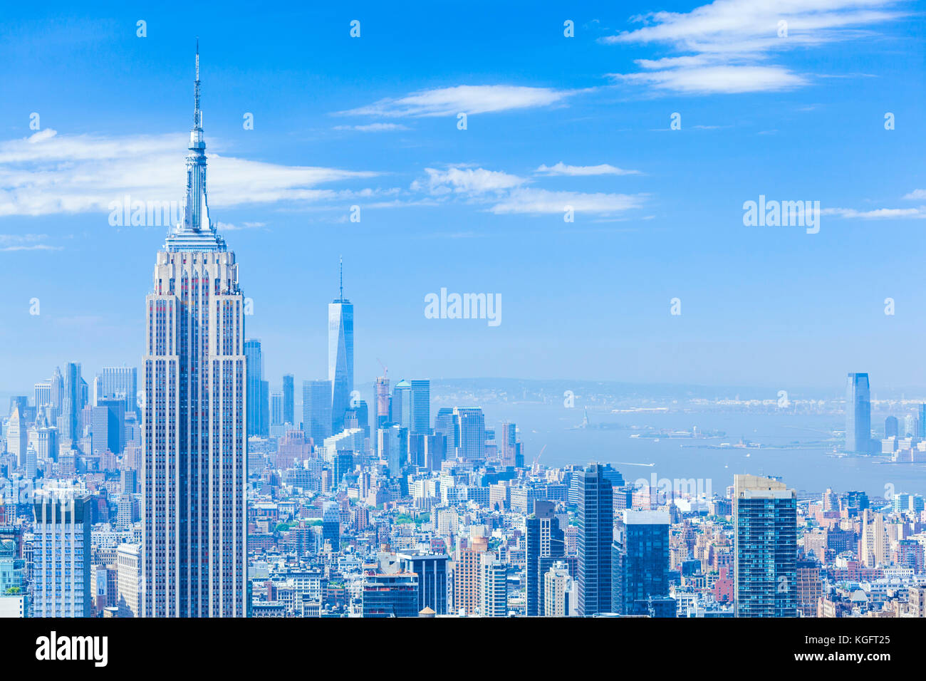 New York USA New York New York Skyline Skyline von Manhattan empire state building Stockfoto