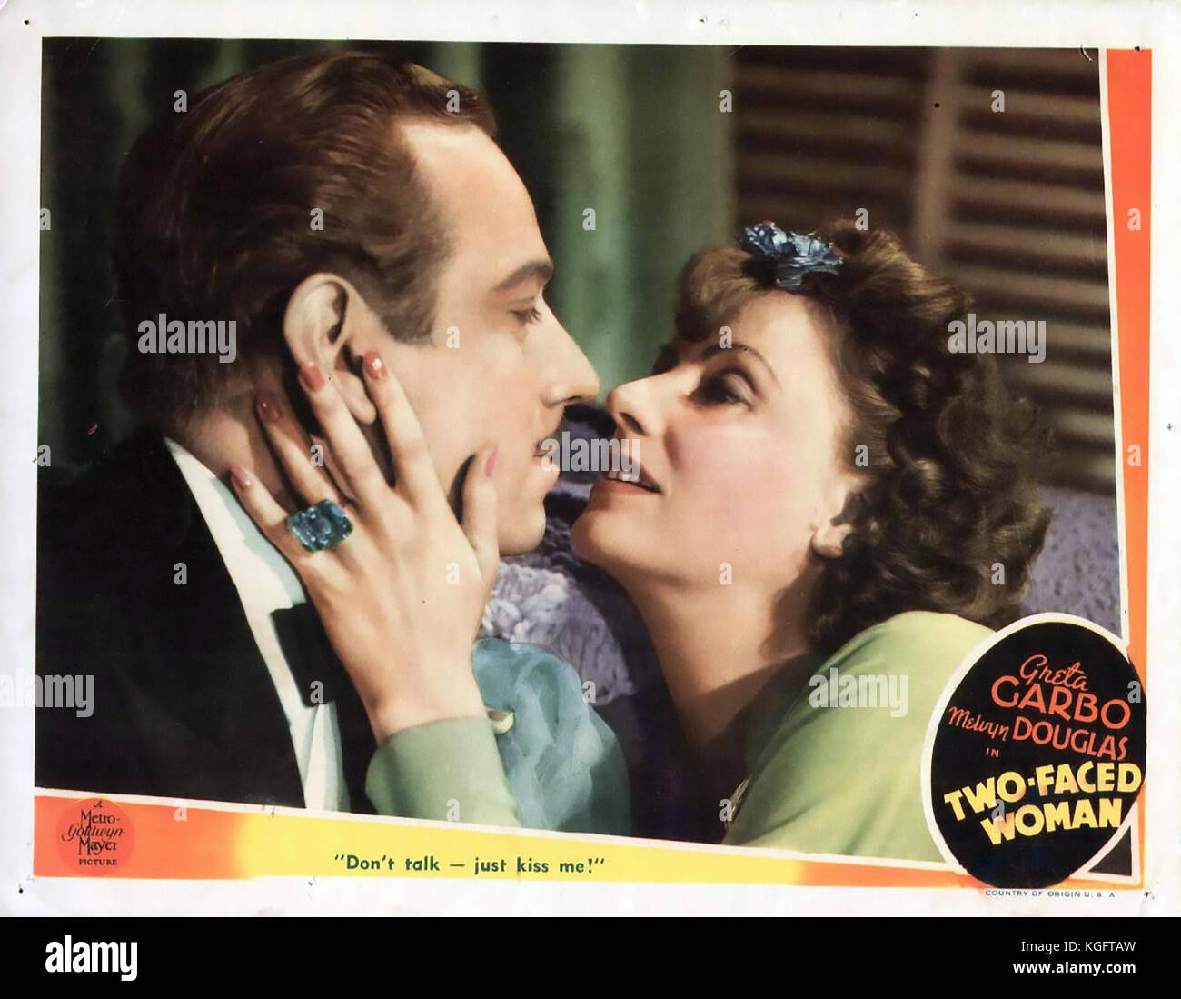 Zwei GEGENÜBERGESTELLTE FRAU 1941 MGM-Film mit Greta Garbo und Melvyn Douglas Stockfoto
